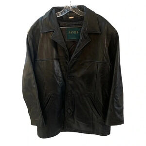 Danier Black Leather Thermalite Insulation  Heavy Jacket S